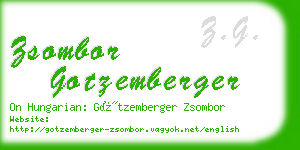 zsombor gotzemberger business card